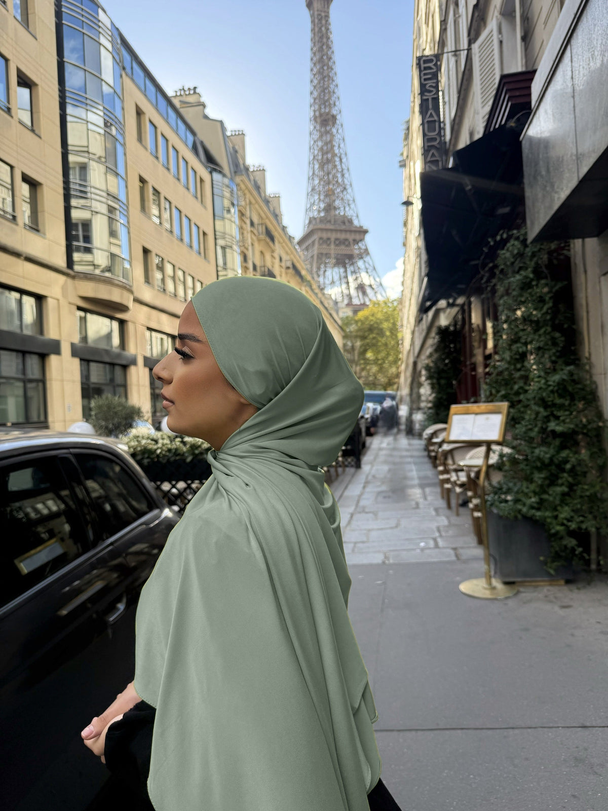 Voile jersey liquide Turquoise