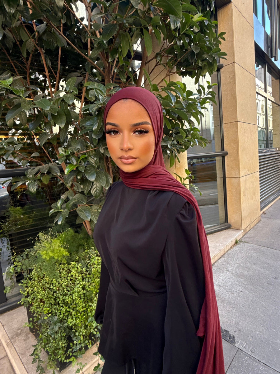 Voile Bambou Rouge Bordeaux